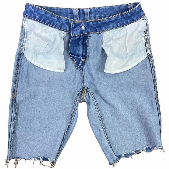 No Boundaries Stretchy Cut Off Blue Jean Shorts Juniors Size 1 - Picture 5 of 8